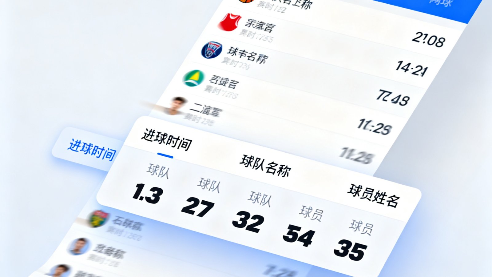 天天看球实时比分页面展示滚动进球弹窗，足球篮球网球比分快速更新